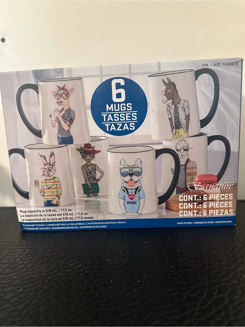 Signature Animal Coffee Mug 6 Pcs 17.5 oz 518 M
Ceramic Coffee Mugs Cups